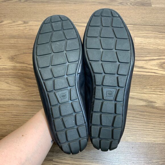 Born Men’s Allan Black Leather Driving Slip-On Loafers Size 10M - Picture 7 of 11